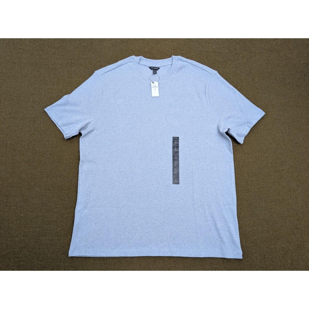 Light Blue Banana Republic Textured Crewneck T-shirt Sweater Size XL New